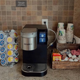 a coffee station